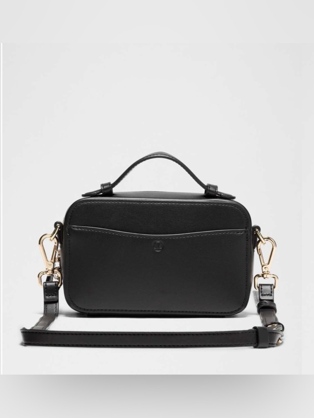 L-127 🍋 Lululemon 🍋 Leather Alternative Camera Crossbody Bag
Black / Gold - Picture 3 of 9